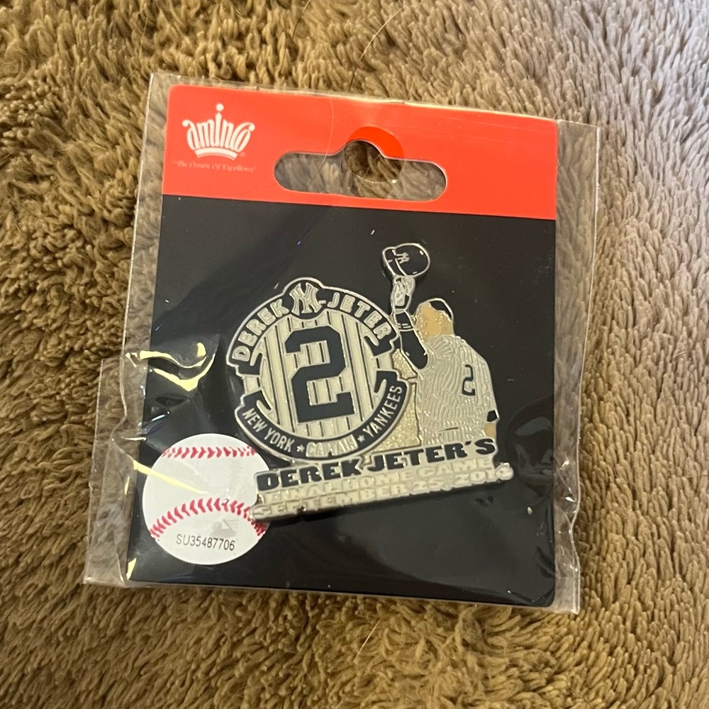 DEREK JETER PIN FINAL HOME GAME